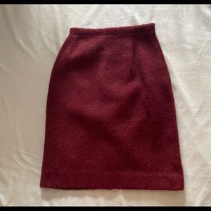 Vintage Mauser Wodell Lined Wool Skirt ~ waist 26”